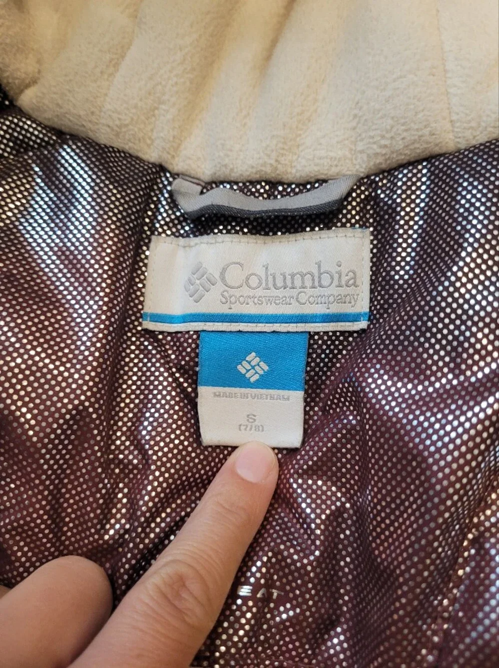 Columbia Girls’ Nordic Strider Waterproof Jacket Fur Hood Size 7/8